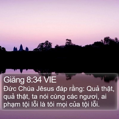 Giăng 8:34 VIE Bible Verse Image