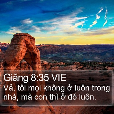 Giăng 8:35 VIE Bible Verse Image