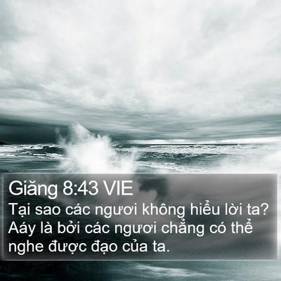 Giăng 8:43 VIE Bible Verse Image