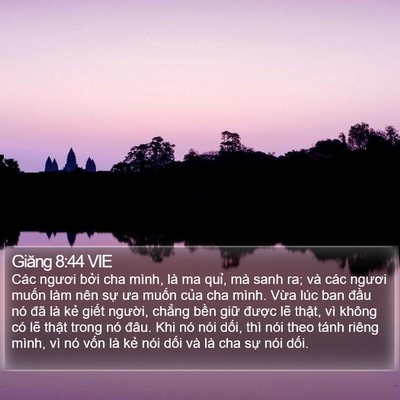 Giăng 8:44 VIE Bible Verse Image