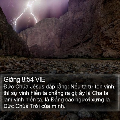 Giăng 8:54 VIE Bible Verse Image