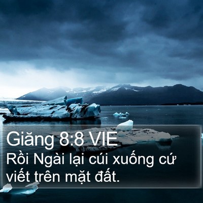 Giăng 8:8 VIE Bible Verse Image