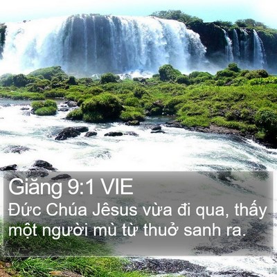 Giăng 9:1 VIE Bible Verse Image