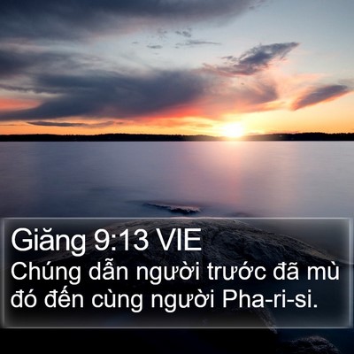 Giăng 9:13 VIE Bible Verse Image