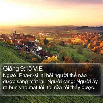 Giăng 9:15 VIE Bible Verse Image