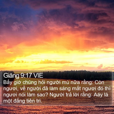 Giăng 9:17 VIE Bible Verse Image