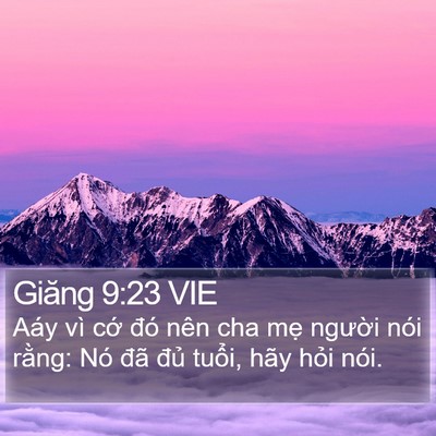 Giăng 9:23 VIE Bible Verse Image