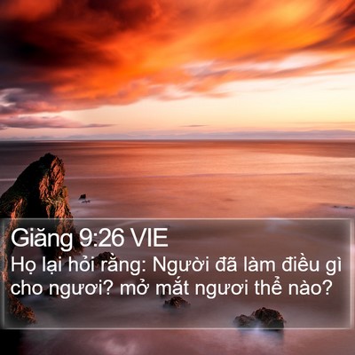 Giăng 9:26 VIE Bible Verse Image