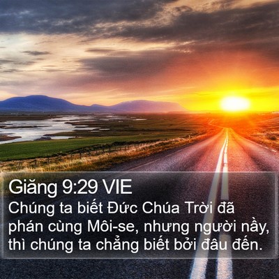 Giăng 9:29 VIE Bible Verse Image