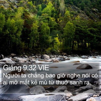 Giăng 9:32 VIE Bible Verse Image