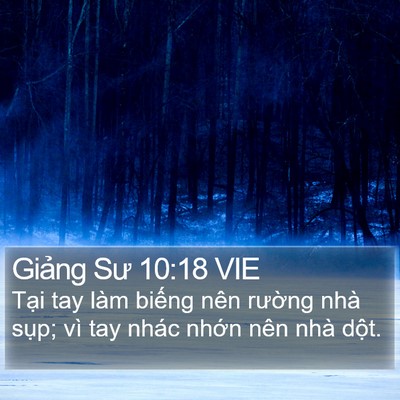 Giảng Sư 10:18 VIE Bible Verse Image