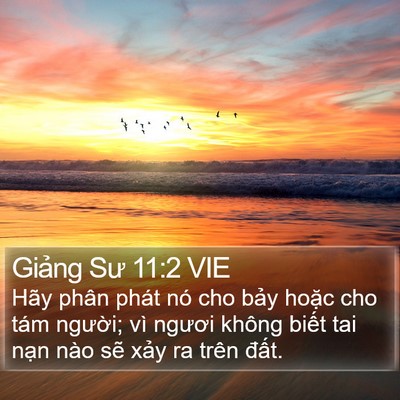 Giảng Sư 11:2 VIE Bible Verse Image