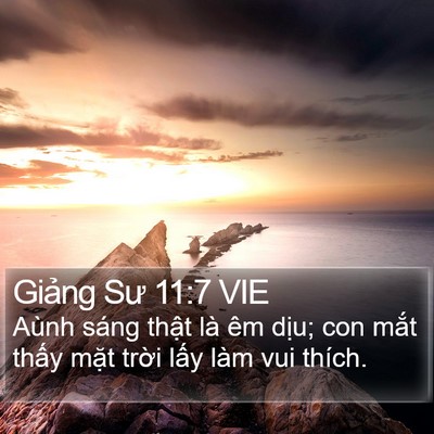 Giảng Sư 11:7 VIE Bible Verse Image