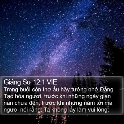 Giảng Sư 12:1 VIE Bible Verse Image