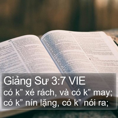Giảng Sư 3:7 VIE Bible Verse Image