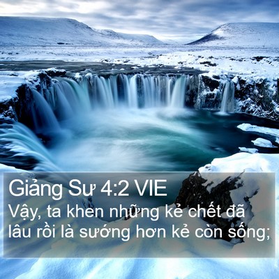 Giảng Sư 4:2 VIE Bible Verse Image