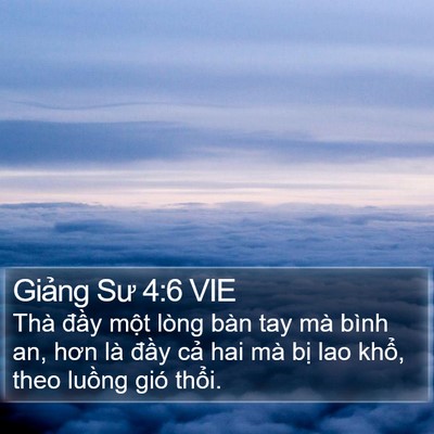 Giảng Sư 4:6 VIE Bible Verse Image