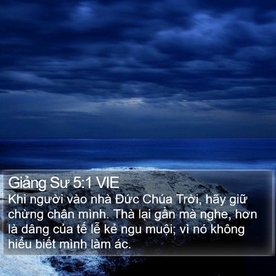 Giảng Sư 5:1 VIE Bible Verse Image