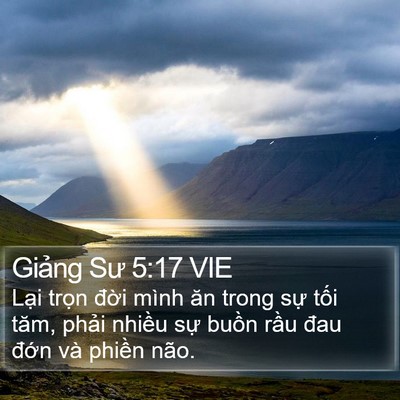 Giảng Sư 5:17 VIE Bible Verse Image