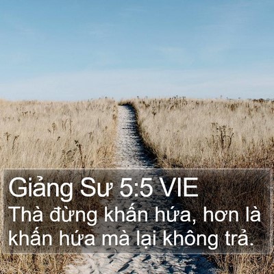 Giảng Sư 5:5 VIE Bible Verse Image