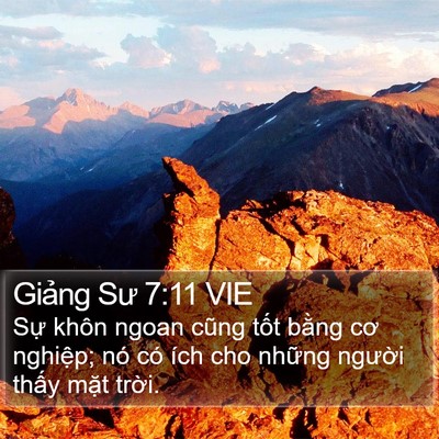 Giảng Sư 7:11 VIE Bible Verse Image