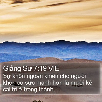 Giảng Sư 7:19 VIE Bible Verse Image