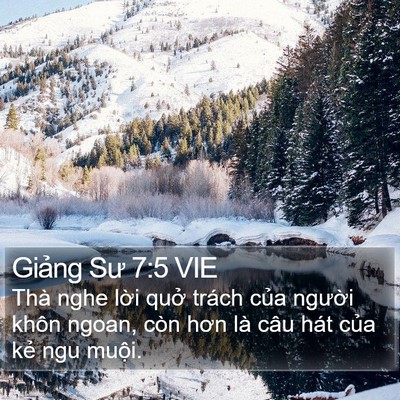 Giảng Sư 7:5 VIE Bible Verse Image