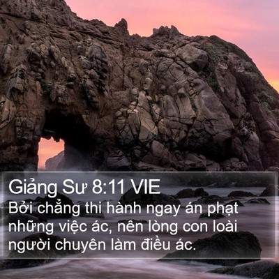 Giảng Sư 8:11 VIE Bible Verse Image