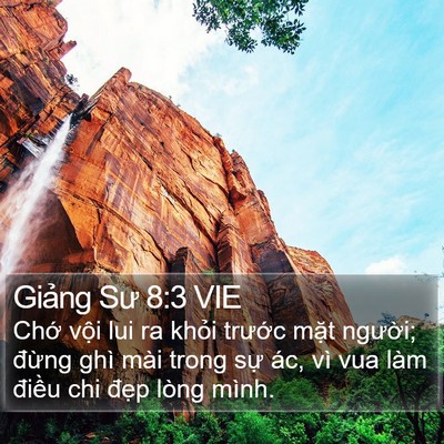 Giảng Sư 8:3 VIE Bible Verse Image