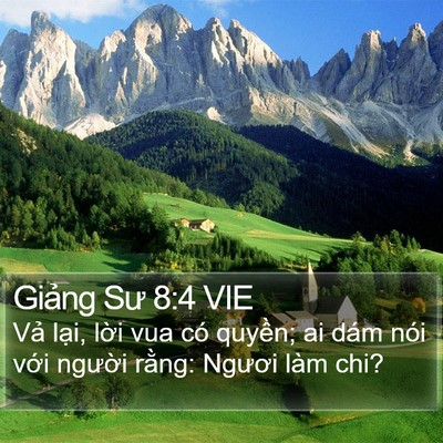 Giảng Sư 8:4 VIE Bible Verse Image