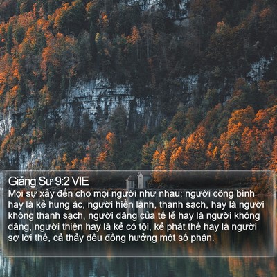 Giảng Sư 9:2 VIE Bible Verse Image