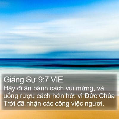 Giảng Sư 9:7 VIE Bible Verse Image