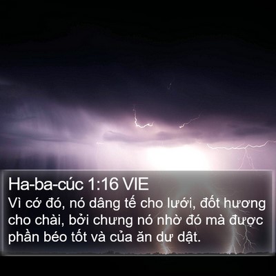Ha-ba-cúc 1:16 VIE Bible Verse Image