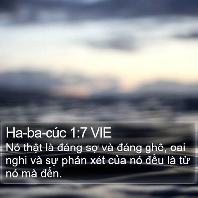 Ha-ba-cúc 1:7 VIE Bible Verse Image