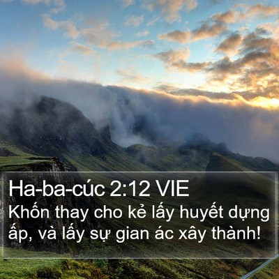 Ha-ba-cúc 2:12 VIE Bible Verse Image