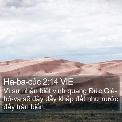 Ha-ba-cúc 2:14 VIE Bible Verse Image