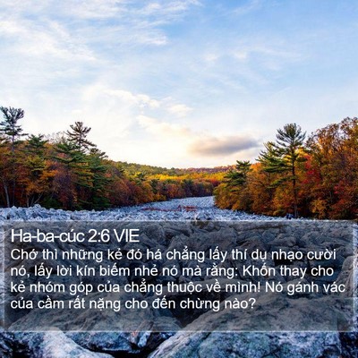 Ha-ba-cúc 2:6 VIE Bible Verse Image