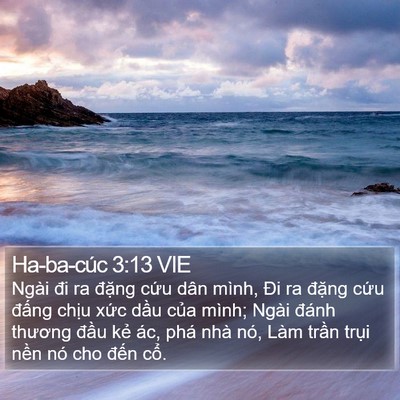 Ha-ba-cúc 3:13 VIE Bible Verse Image