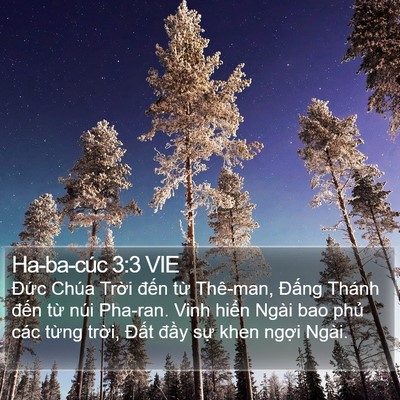 Ha-ba-cúc 3:3 VIE Bible Verse Image