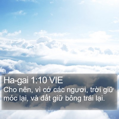 Ha-gai 1:10 VIE Bible Verse Image