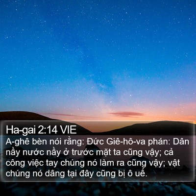 Ha-gai 2:14 VIE Bible Verse Image