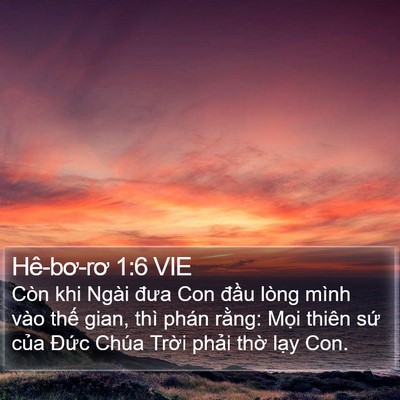Hê-bơ-rơ 1:6 VIE Bible Verse Image