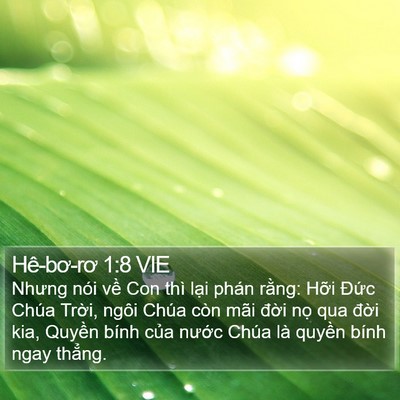 Hê-bơ-rơ 1:8 VIE Bible Verse Image
