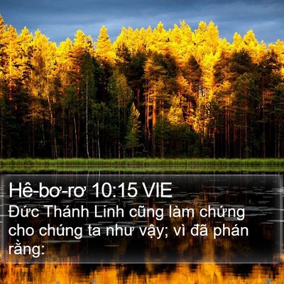 Hê-bơ-rơ 10:15 VIE Bible Verse Image