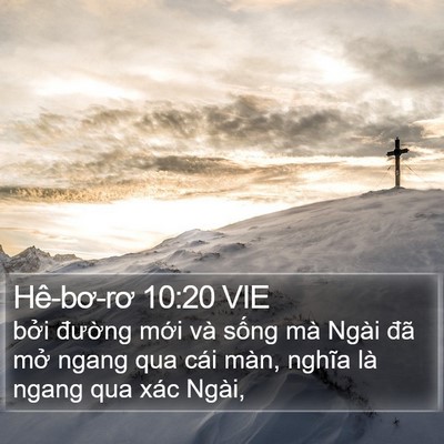Hê-bơ-rơ 10:20 VIE Bible Verse Image