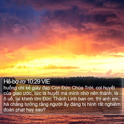 Hê-bơ-rơ 10:29 VIE Bible Verse Image