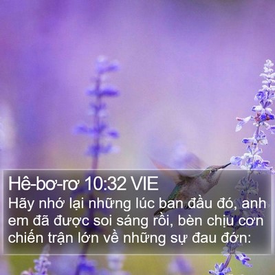 Hê-bơ-rơ 10:32 VIE Bible Verse Image