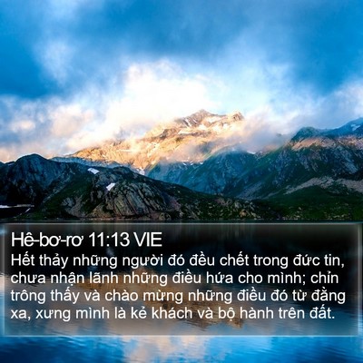 Hê-bơ-rơ 11:13 VIE Bible Verse Image
