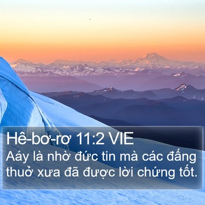 Hê-bơ-rơ 11:2 VIE Bible Verse Image