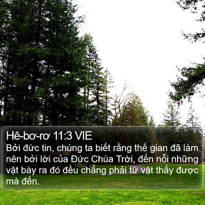 Hê-bơ-rơ 11:3 VIE Bible Verse Image
